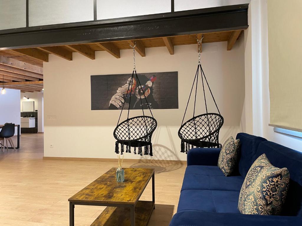 Posezení v ubytování Manresa industrial home
