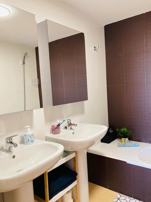 Koupelna v ubytování Zeer trendy 2-bed penthouse op de Mar Menor Golf & Padel Resort