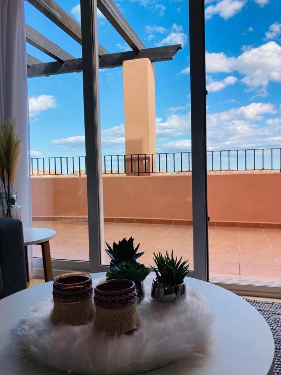 Balkón nebo terasa v ubytování Zeer trendy 2-bed penthouse op de Mar Menor Golf & Padel Resort