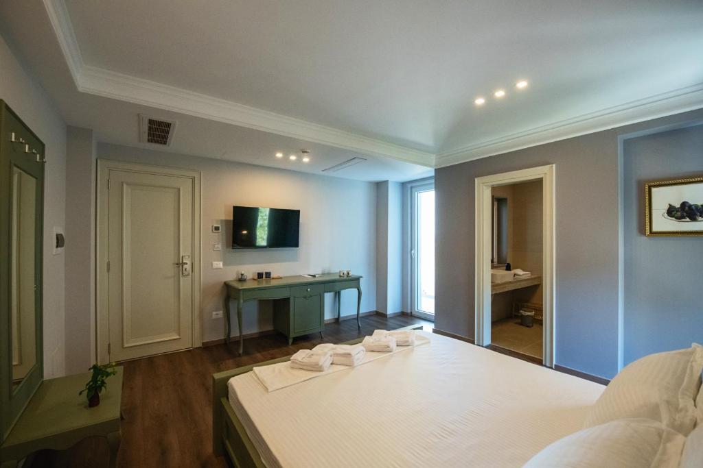 TV a/nebo společenská místnost v ubytování Hotel Vila 11