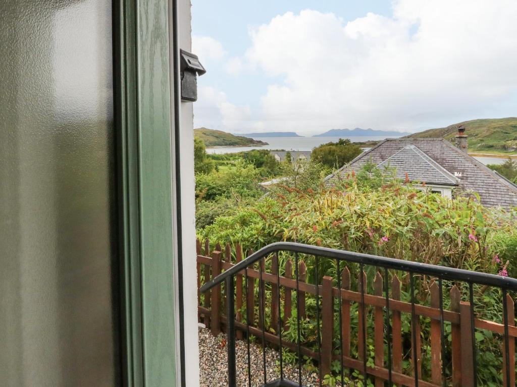 a view from the balcony of a house at 1 Sandholm in Mallaig