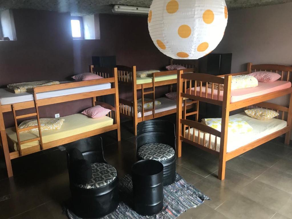 Postel nebo postele na pokoji v ubytování Albergue Gabino