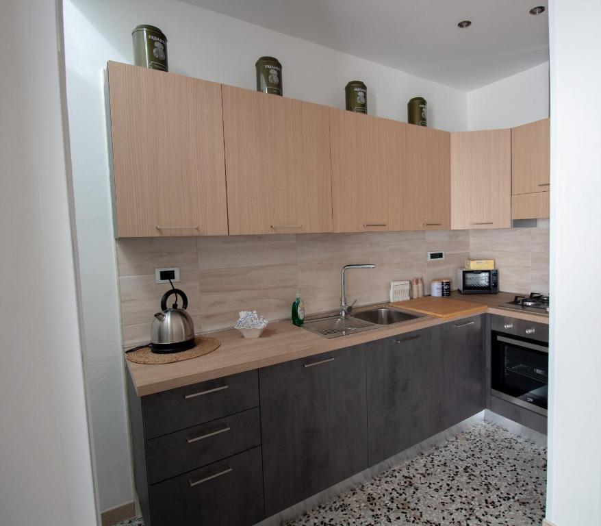 Kuchyň nebo kuchyňský kout v ubytování Casa Vacanze in Salento A casa di Benedetta