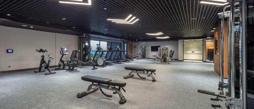 Fitness centrum a/nebo fitness zařízení v ubytování Doubletree By Hilton Canakkale