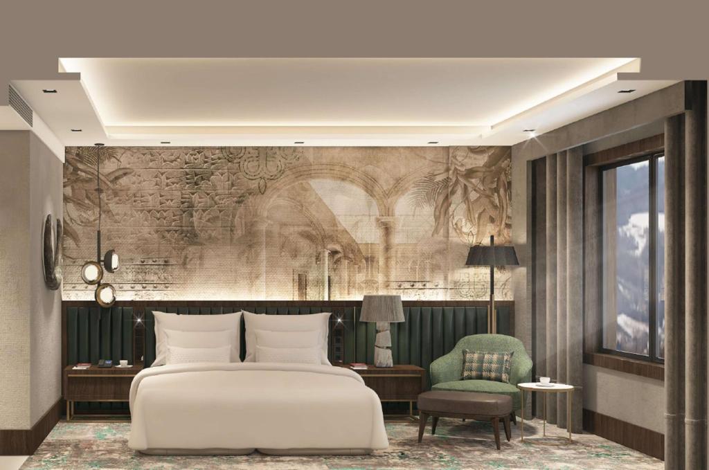 Un pat sau paturi într-o cameră la DoubleTree by Hilton Yuksekova