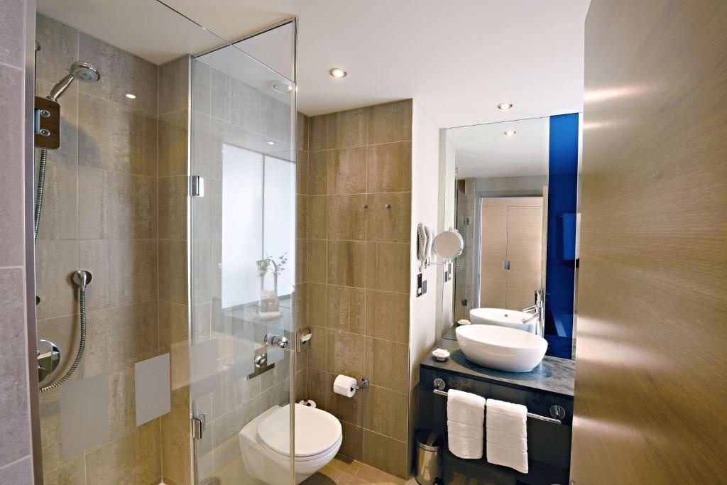 Koupelna v ubytování Hilton Manchester Deansgate