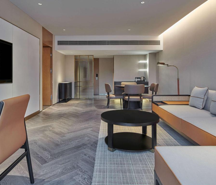 Posezení v ubytování Hilton Guangzhou Science City, Free Shuttle Bus during Canton Fair