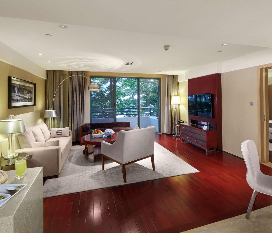 Posezení v ubytování Hilton Guangzhou Science City, Free Shuttle Bus during Canton Fair