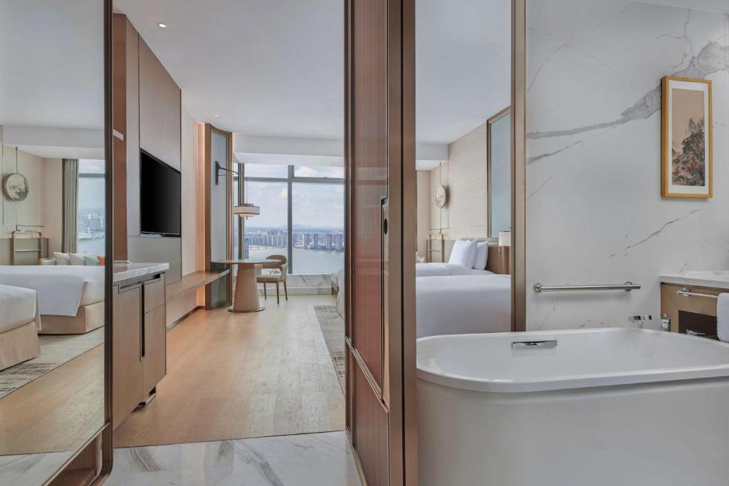 Hilton Changsha Riverside - Deluxe Twin Room Con Vista Al Río