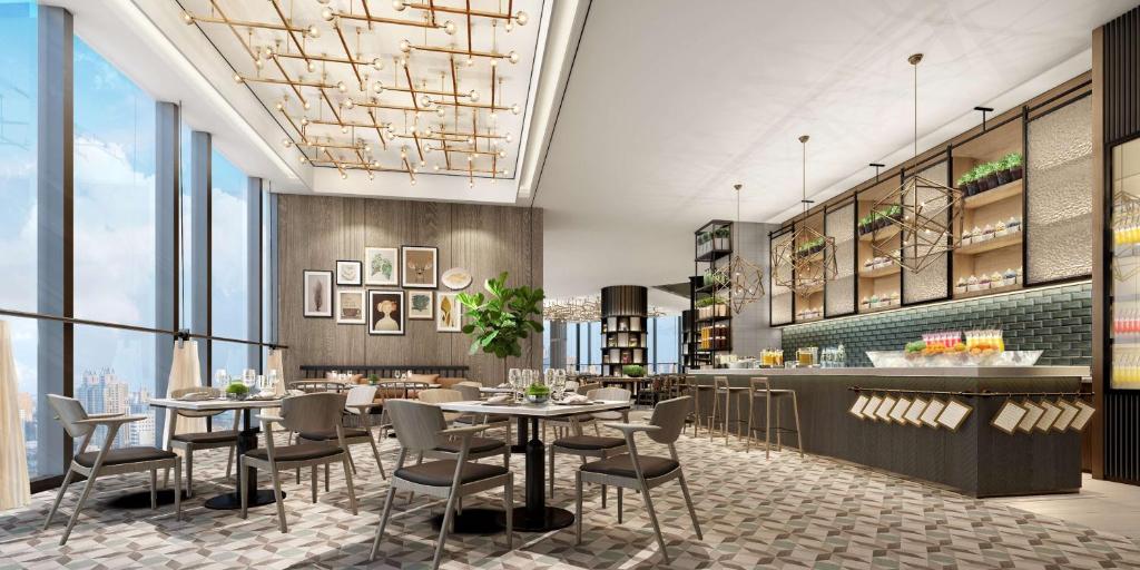 Posezení v ubytování Hilton Fuzhou