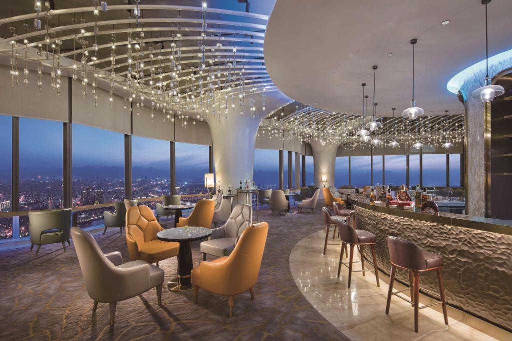 Posezení v ubytování Hilton Fuzhou