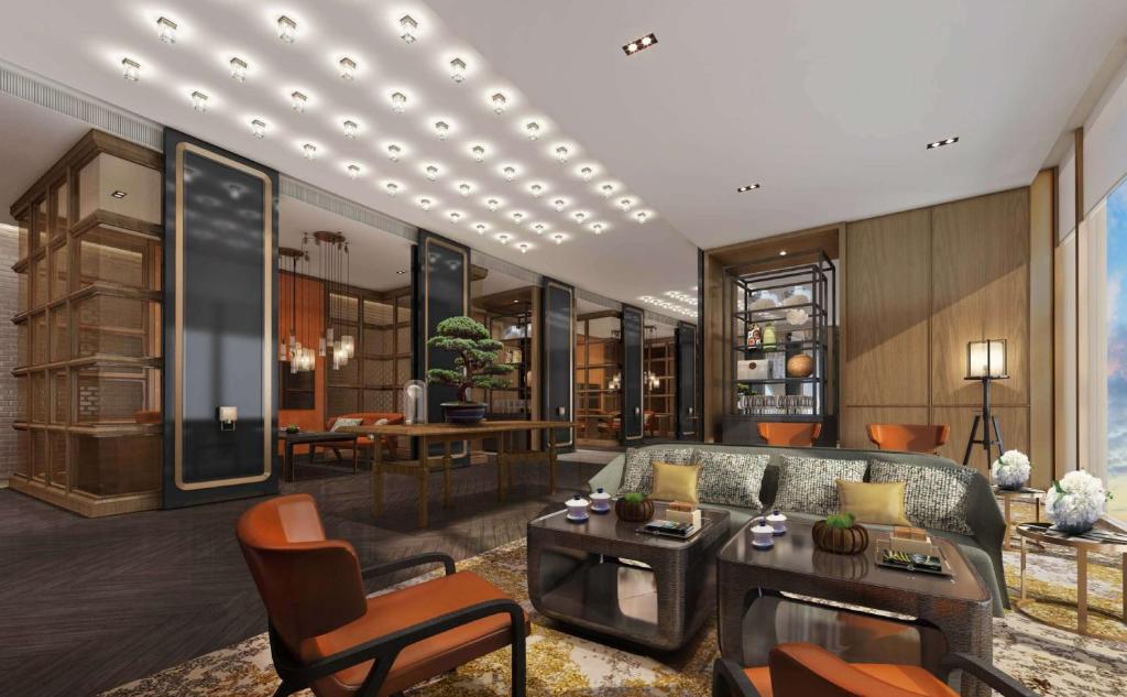 Posezení v ubytování Hilton Fuzhou