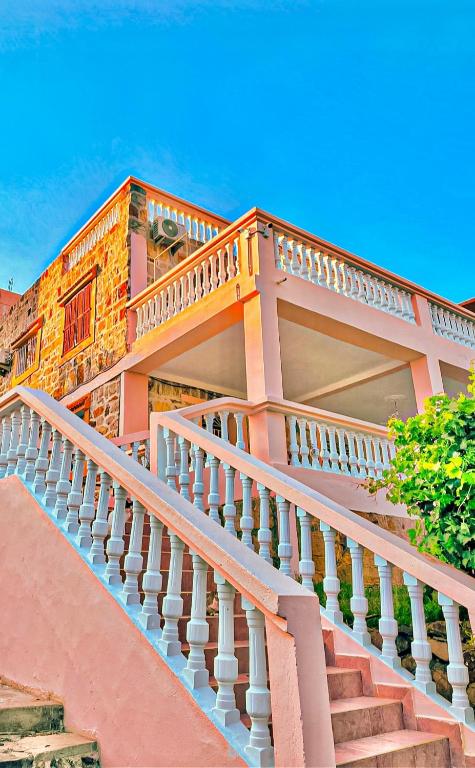 a set of stairs in front of a house at Dar Bakkali Nadi in Tangier