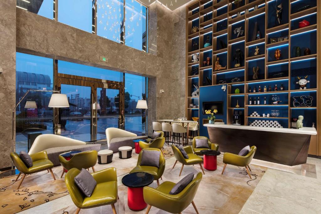 Posezení v ubytování Hilton Garden Inn Shanghai Hongqiao NECC