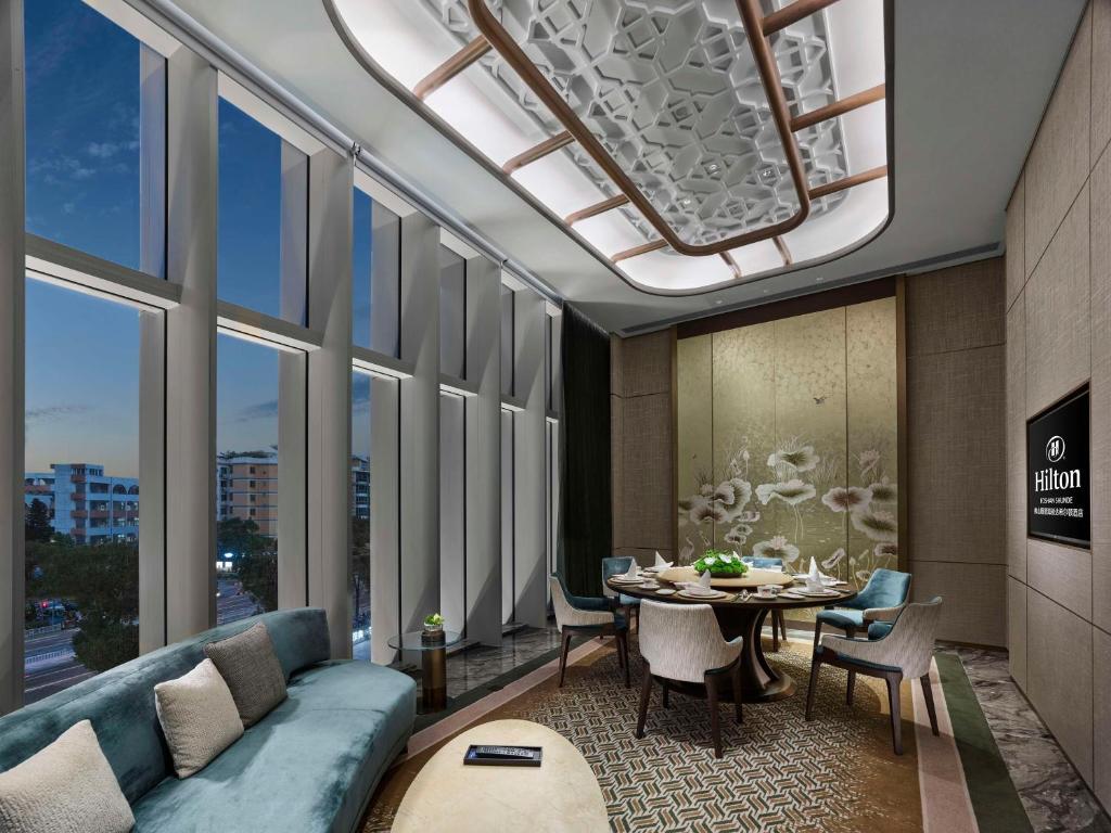 Posezení v ubytování Hilton Foshan Shunde - Free Shuttle Bus to Canton Fair