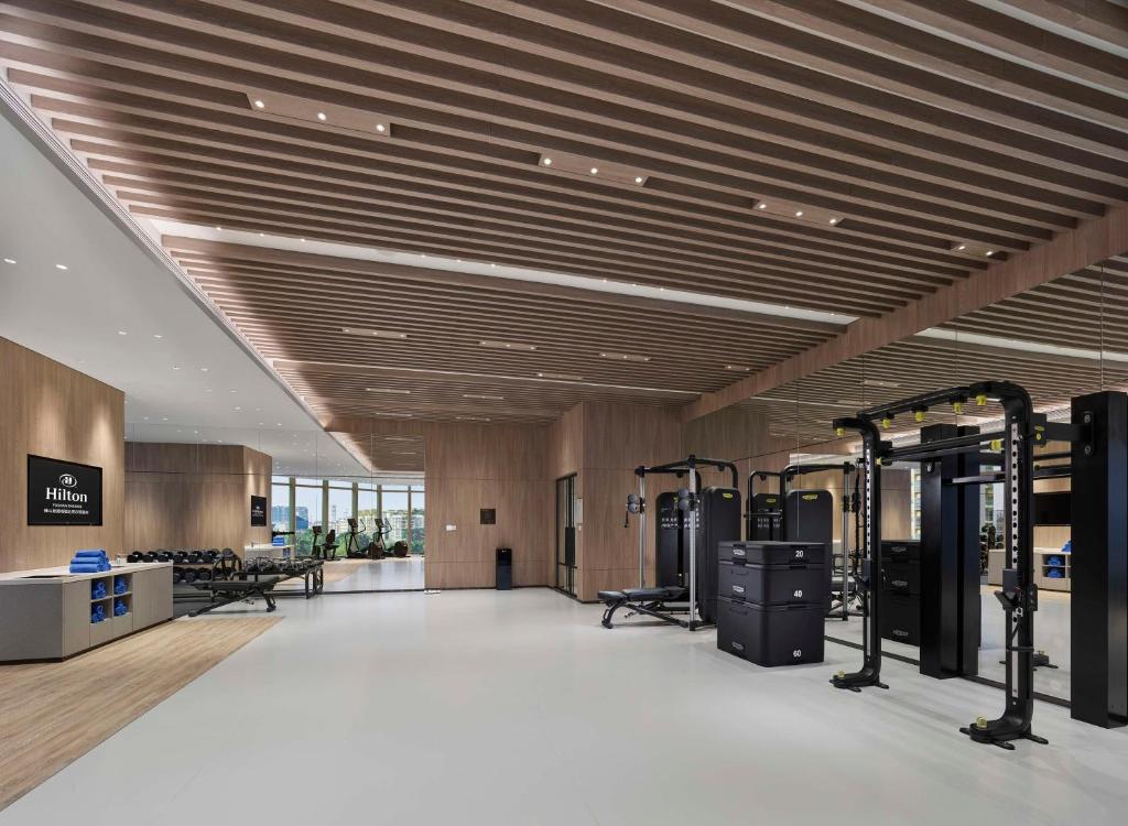 Fitness centrum a/nebo fitness zařízení v ubytování Hilton Foshan Shunde - Free Shuttle Bus to Canton Fair