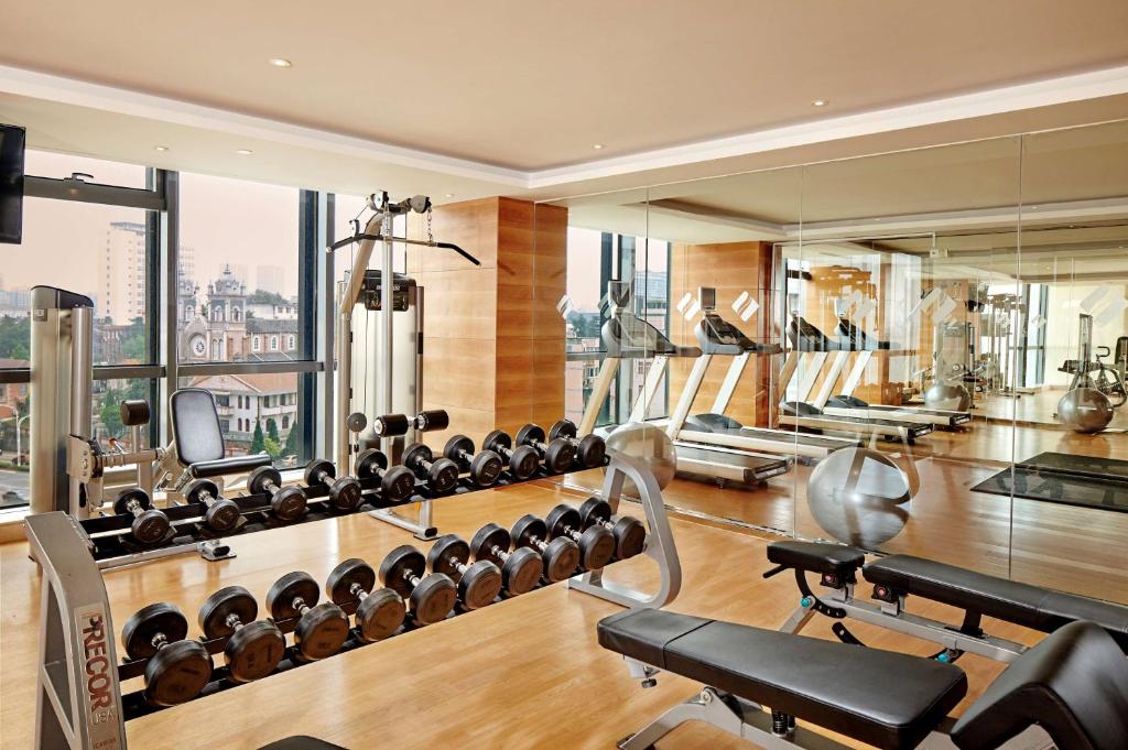 Fitness centrum a/nebo fitness zařízení v ubytování DoubleTree by Hilton Wuhu