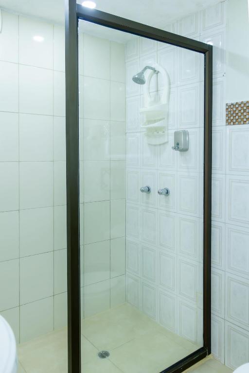 Koupelna v ubytování Hostal Antares