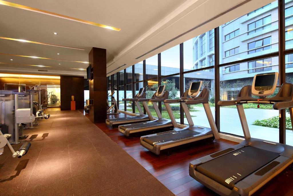 Fitness centrum a/nebo fitness zařízení v ubytování DoubleTree by Hilton Hotel Putian