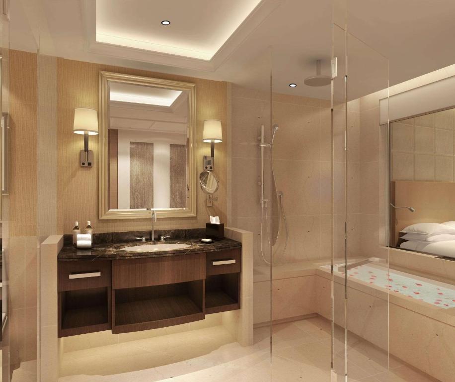 Koupelna v ubytování DoubleTree by Hilton Hotel Putian