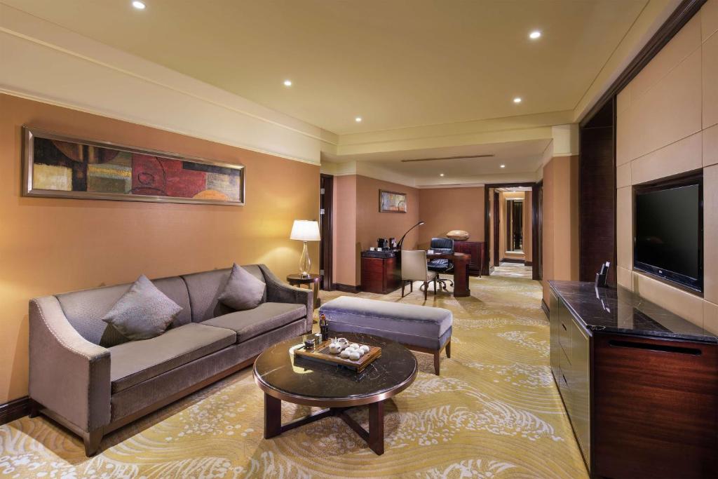 TV a/nebo společenská místnost v ubytování DoubleTree by Hilton Hotel Putian