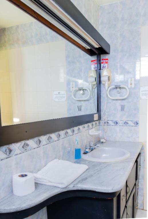 Koupelna v ubytování Hostal Antares
