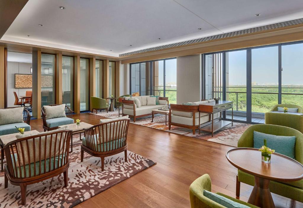 Posezení v ubytování Hilton Shanghai Fengxian
