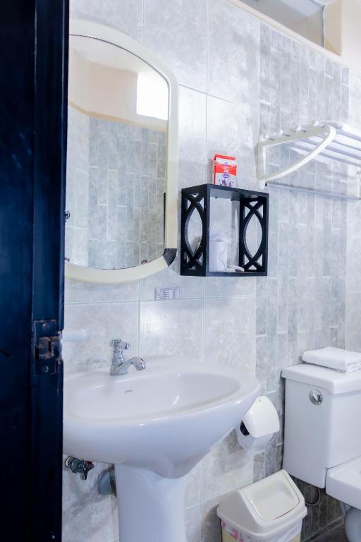 Koupelna v ubytování Hostal Antares