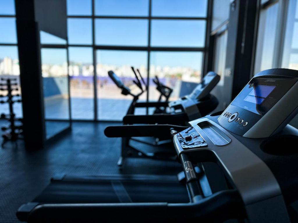 Fitness centrum a/nebo fitness zařízení v ubytování Hotel Gran Vivenzo Belo Horizonte