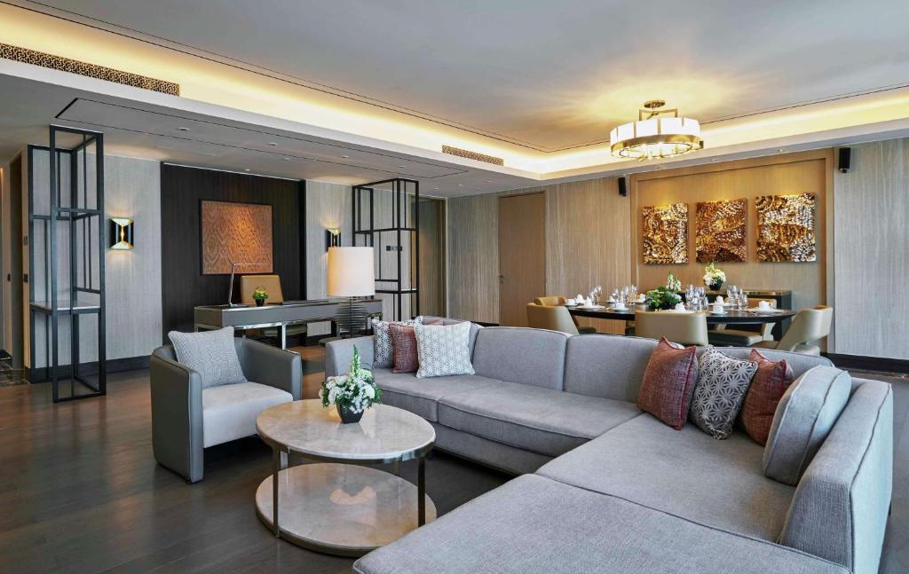 Posezení v ubytování Hilton Manila