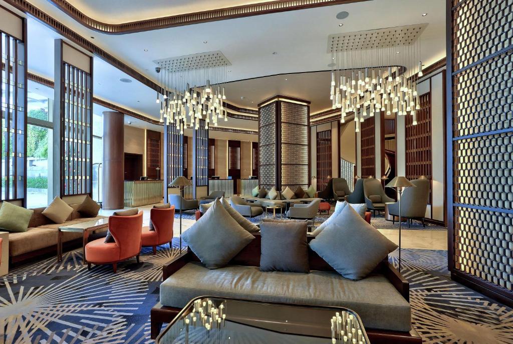 Posezení v ubytování Hilton Da Nang