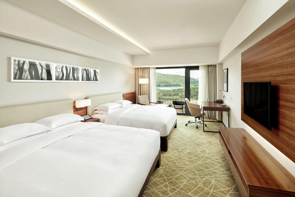 TV a/nebo společenská místnost v ubytování Hilton Gyeongju