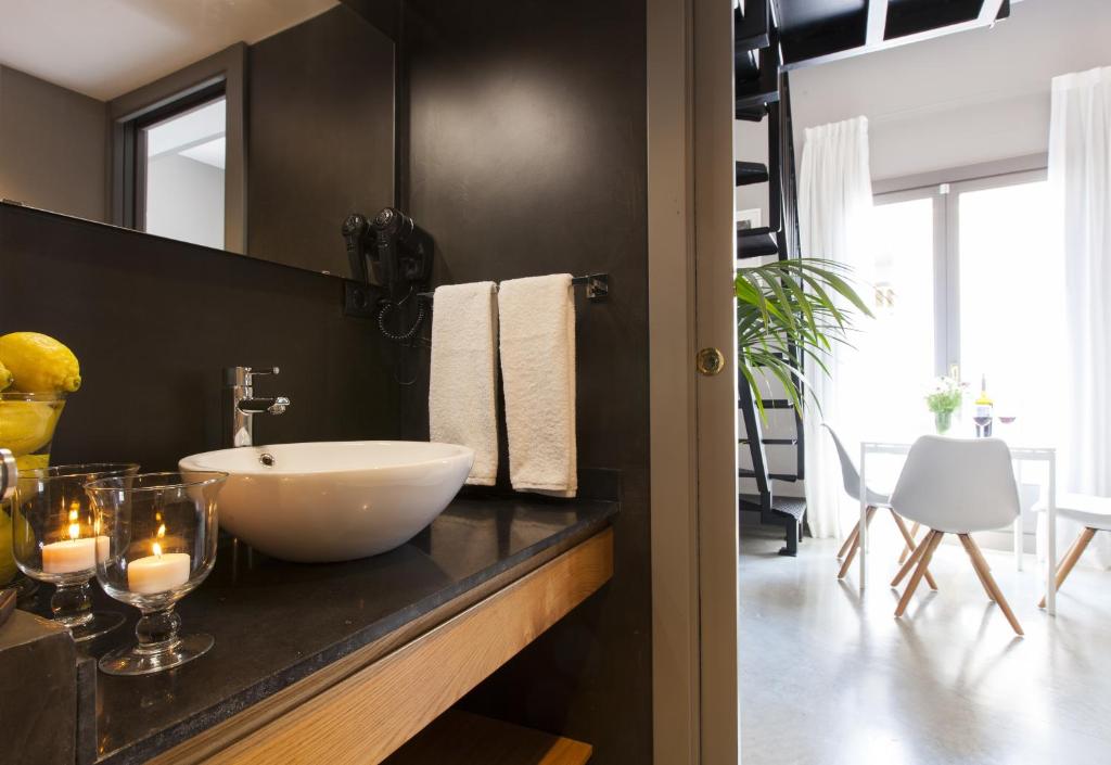 Kuchyň nebo kuchyňský kout v ubytování Kare No Apartments by Sitges Group