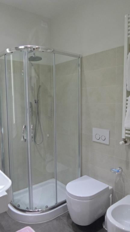 Koupelna v ubytování Hotel Bergamo
