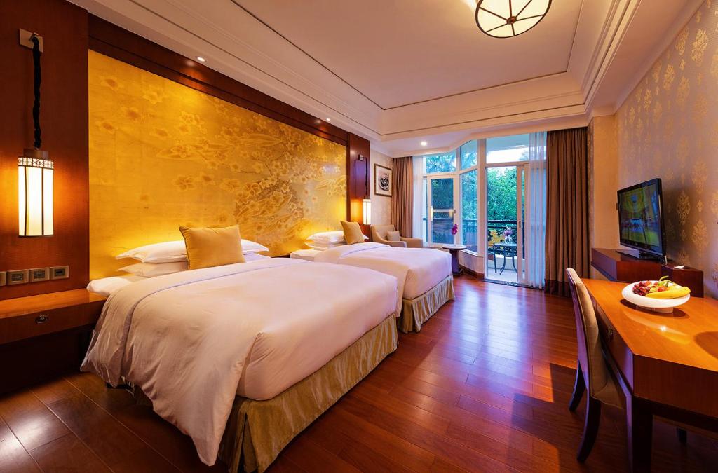Good View Hotel Tangxia - 15 mins drive from Dongguan South Railway Station - Vista Da Giardino Twin Room Superior