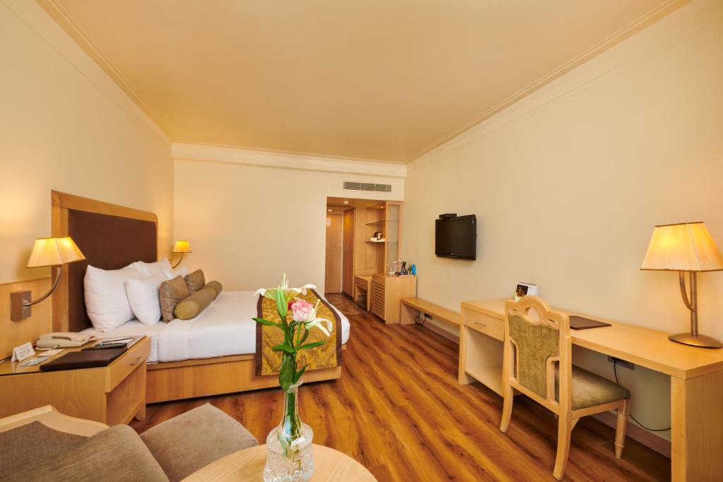 TV a/nebo společenská místnost v ubytování The Pride Hotel, Nagpur