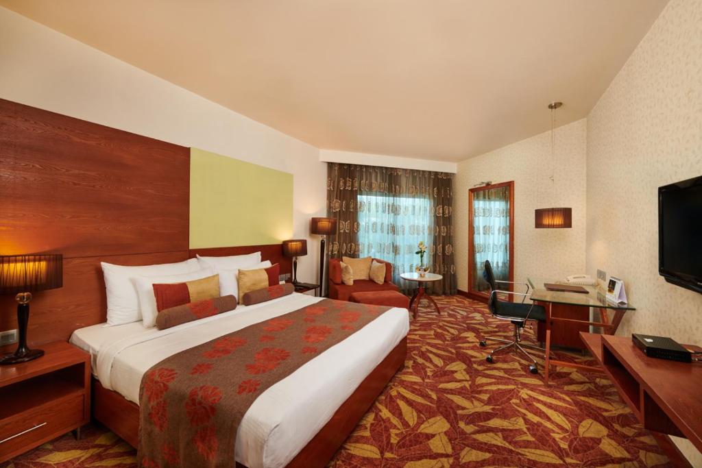 TV a/nebo společenská místnost v ubytování The Pride Hotel, Nagpur