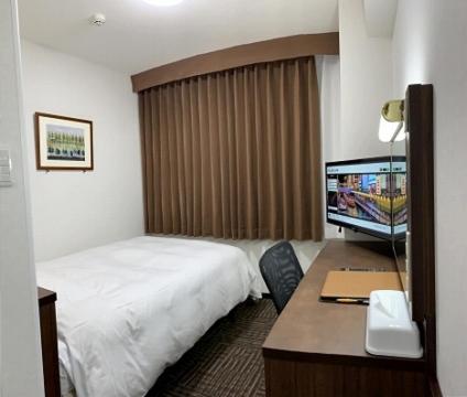 TV a/nebo společenská místnost v ubytování Hotel Alpha-One Kitashinsaibashi