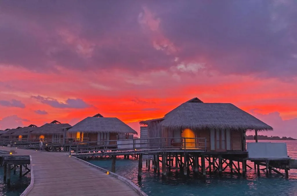 Sunset Laamu Water Villa