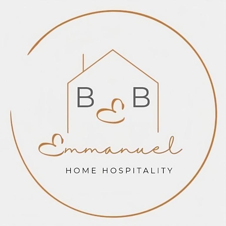 a logo for a home hospital with two hearts at B&B Emmanuel in Reggio di Calabria