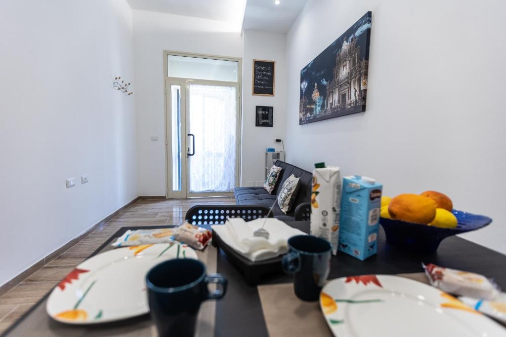 Area soggiorno di Al castello-independent house