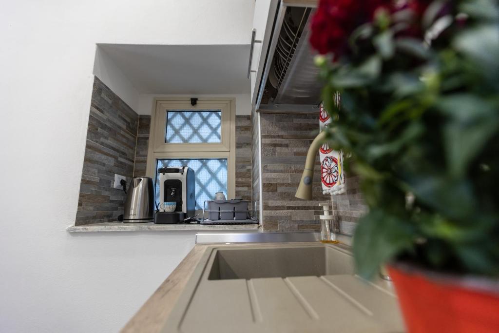 Area soggiorno di Al castello-independent house