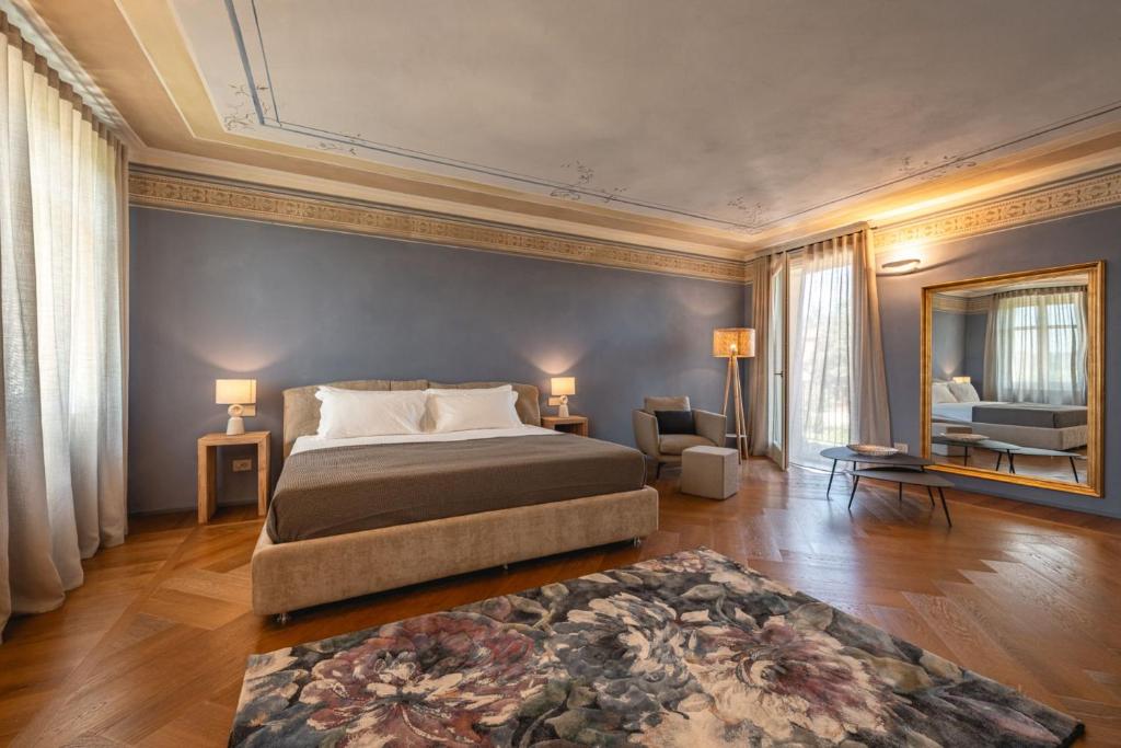 Krevet ili kreveti u jedinici u okviru objekta Monvì Wine Relais