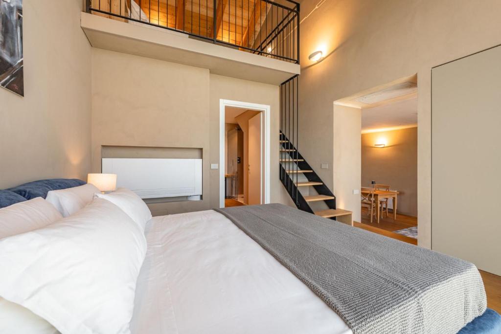 Krevet ili kreveti u jedinici u okviru objekta Monvì Wine Relais