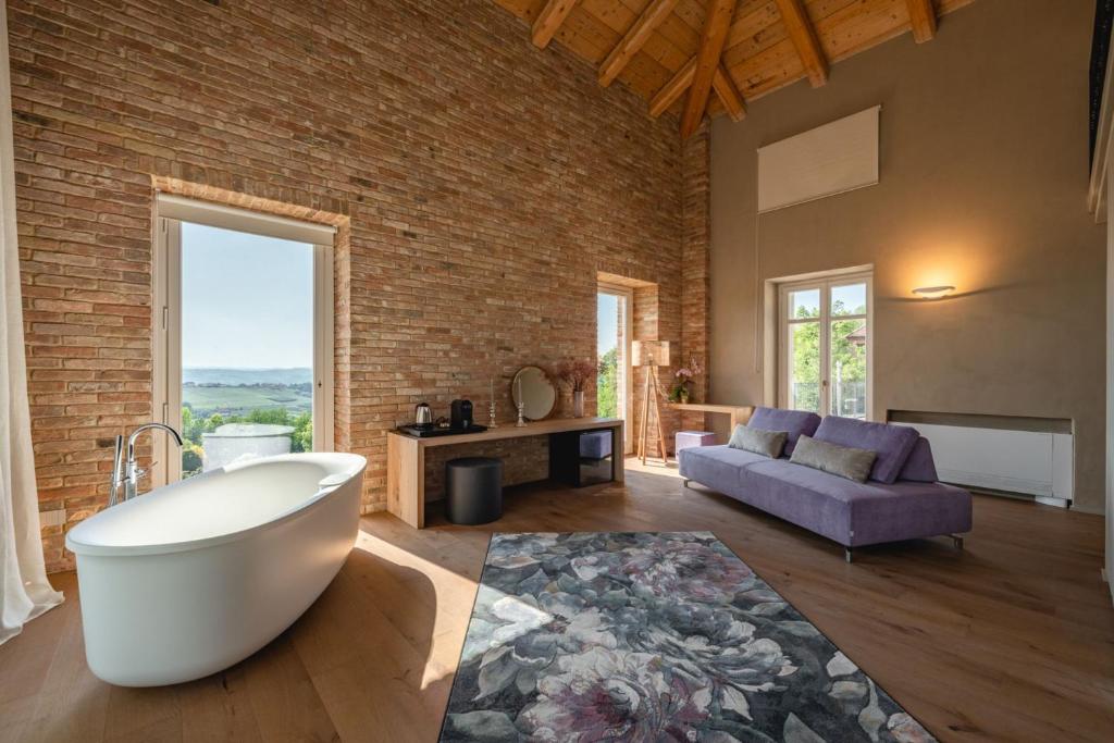 Prostor za sedenje u objektu Monvì Wine Relais