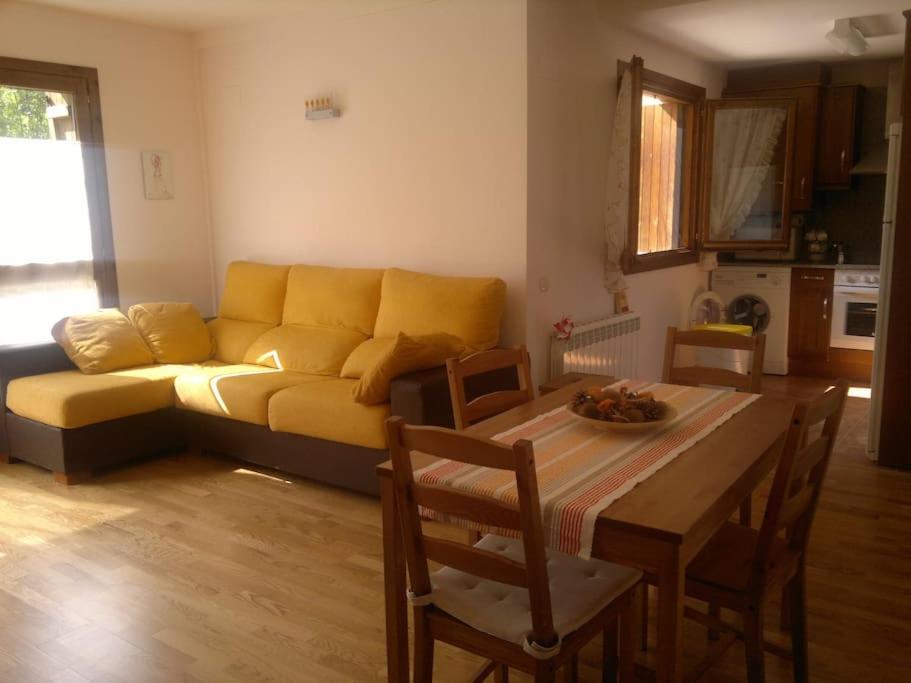 Χώρος καθιστικού στο Acogedora Morada de Montaña