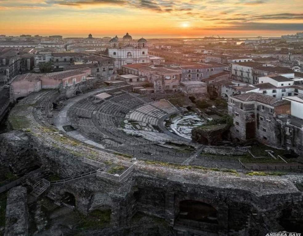 The sunrise or sunset as seen from a vendégházakat or nearby