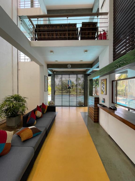 Posezení v ubytování Olanro Hotel Negombo