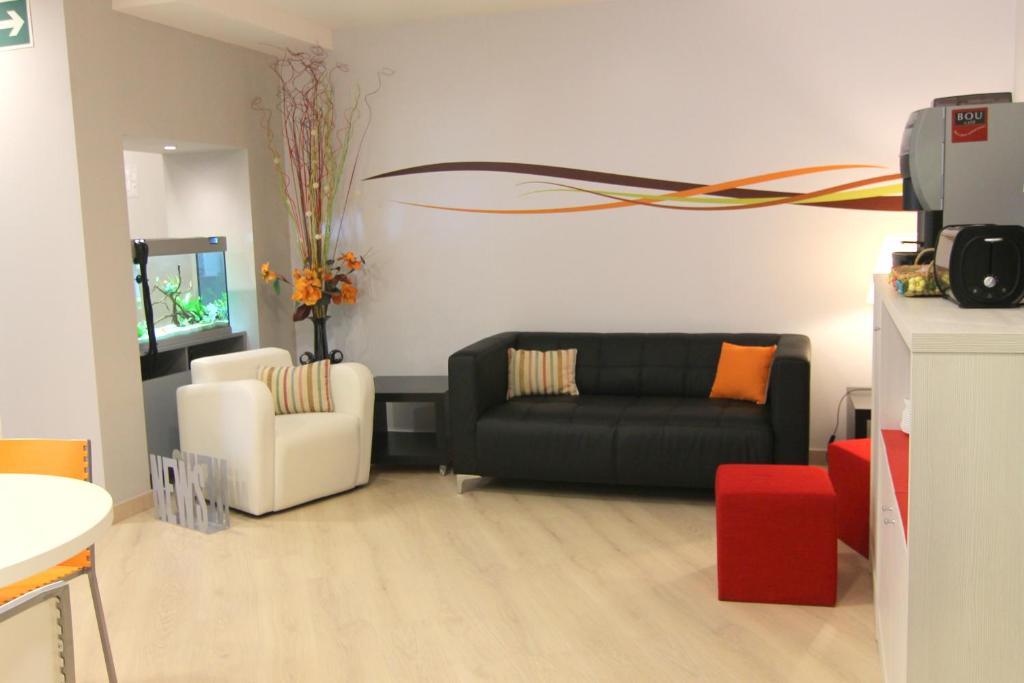 Posezení v ubytování Hostal Aslyp 114