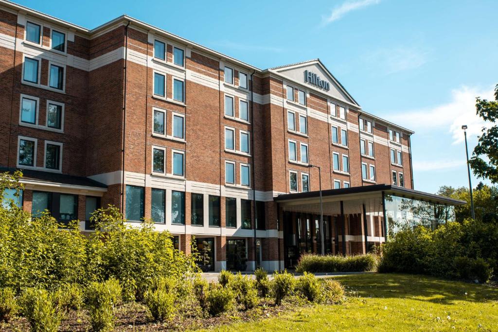 a rendering of the front of a building at Hilton London Heathrow Airport Terminal 5 in Hillingdon